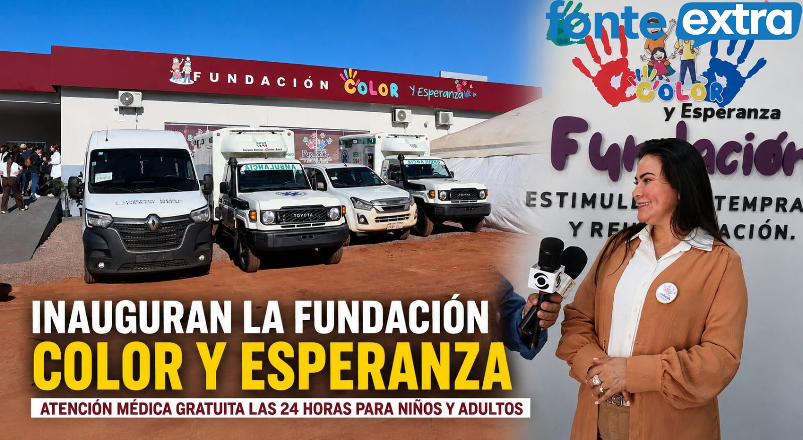 Fundação é inaugurada em Canindeyú com atendimento médico gratuito para crianças e adultos
