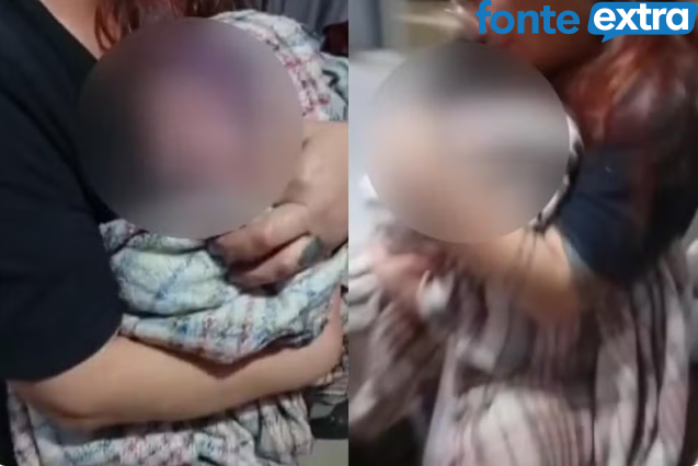 (Vídeo) Recém-nascida é encontrada dentro de sacola no quintal de uma casa em Piraquara, PR