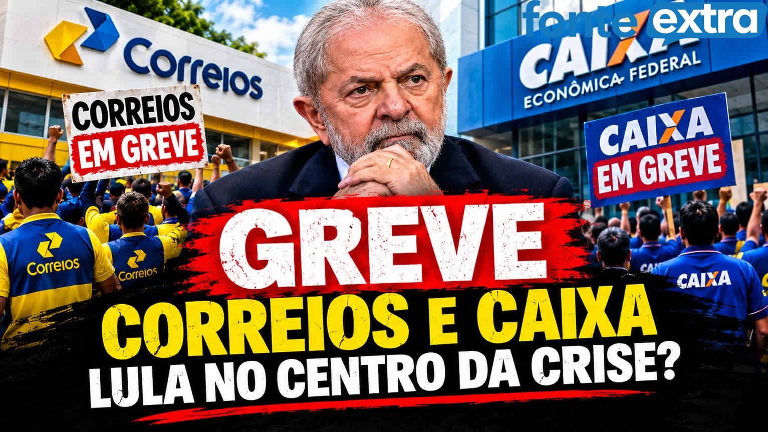 Correios e CEF: Governo nascido das greves enfrenta movimentos paredistas a três semanas do pleito