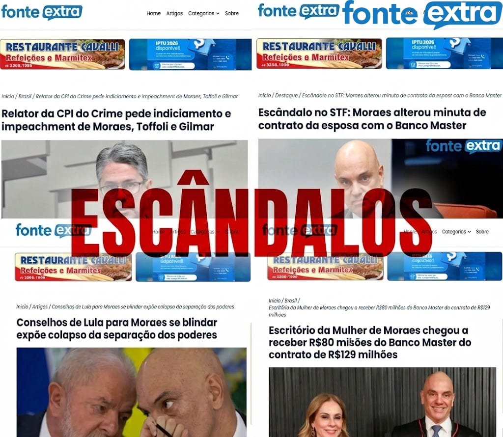 Casa caindo…(vídeo) Fonte Extra sempre denunciou desmandos de Moraes