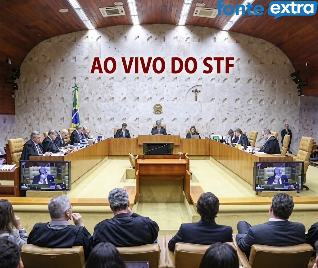 Recomeça da transmissão ao vivo da sessão histórica do STF que decide por investigar ou não, Alexandre de Moraes.