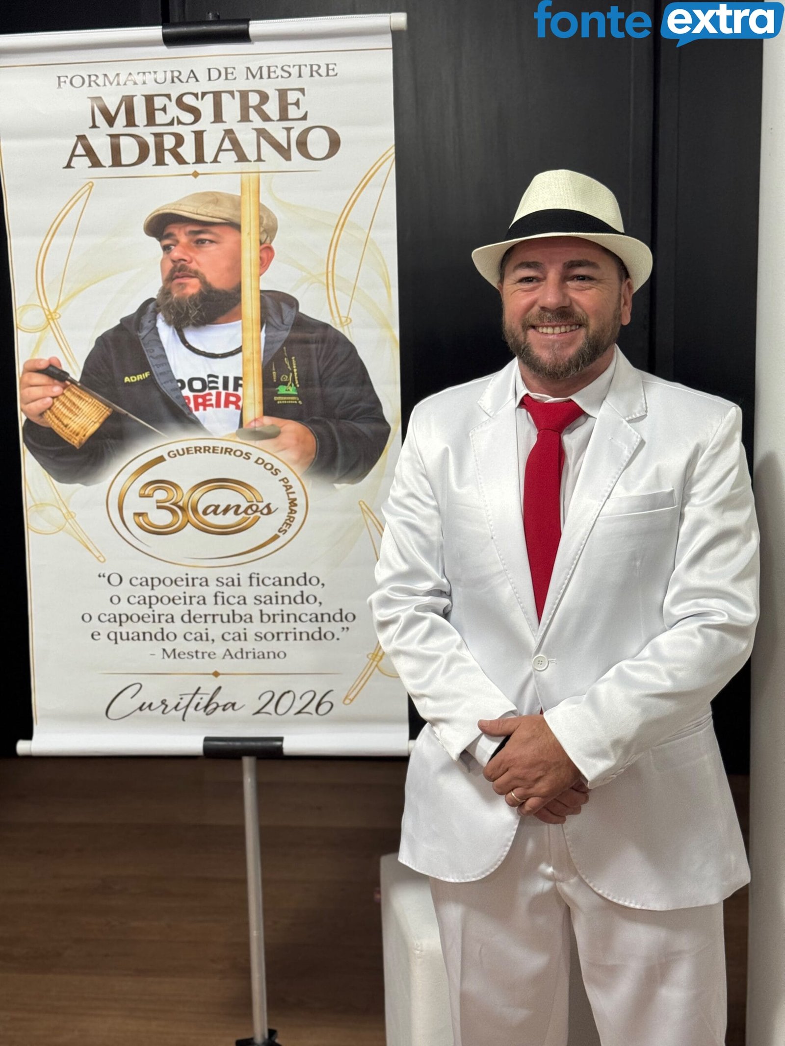 Da primeira roda ao título de Mestre: Adriano Carvalho completa 29 anos de trajetória na capoeira