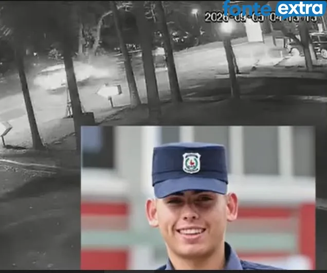 Vídeo impactante revela que policial rampou contra veículo e causou acidente mortal em Hernandarias/PY