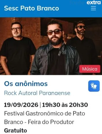 Os Anônimos de Santa Helena se apresentam sábado no Circuito Sesc em Pato Branco