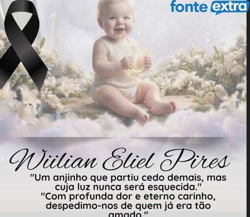 Bebê vítima de acidente sepultado em Santa Helena