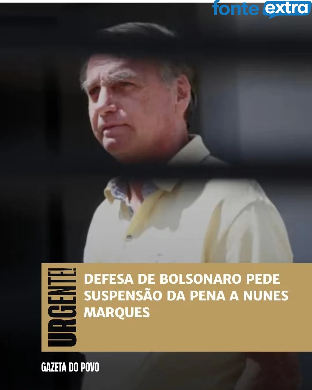 Defesa pede ao STF a suspensão da pena de Jair Bolsonaro
