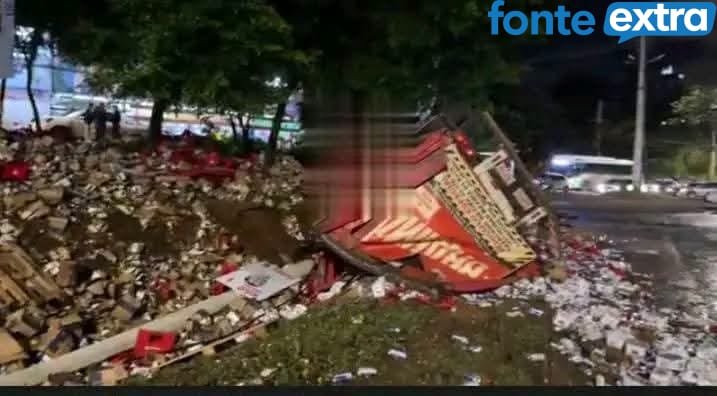 Grave acidente com caminhão carregado de cerveja deixa um morto Ciudad del Este