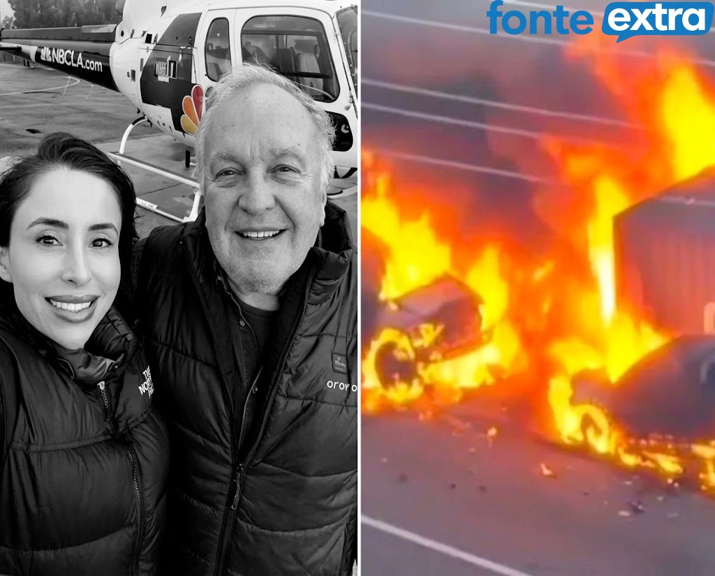 Repórter filma próprio acidente fatal de helicóptero. Piloto e outro morrem também (vídeo)