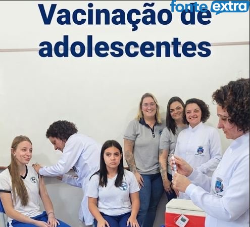 Começou vacinação de adolescentes para por carteirinha em dia em S. Helena