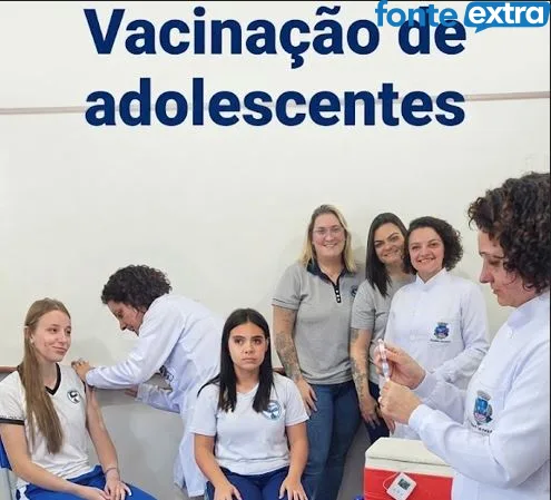 Começou vacinação de adolescentes para por carteirinha em dia em S. Helena