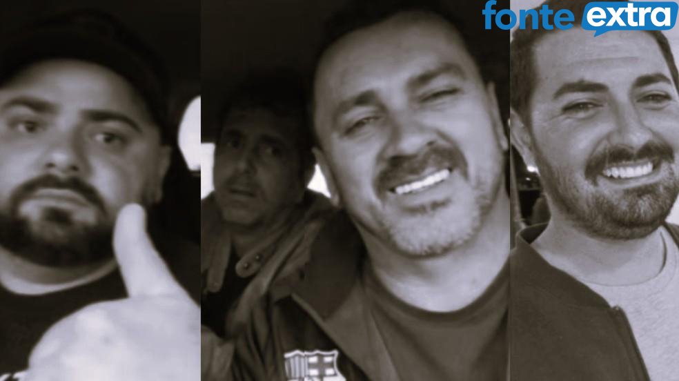 Da esquerda para a direita: Afonso, Robishley, Rafael e Alencar morreram em emboscada — Foto: Reprodução