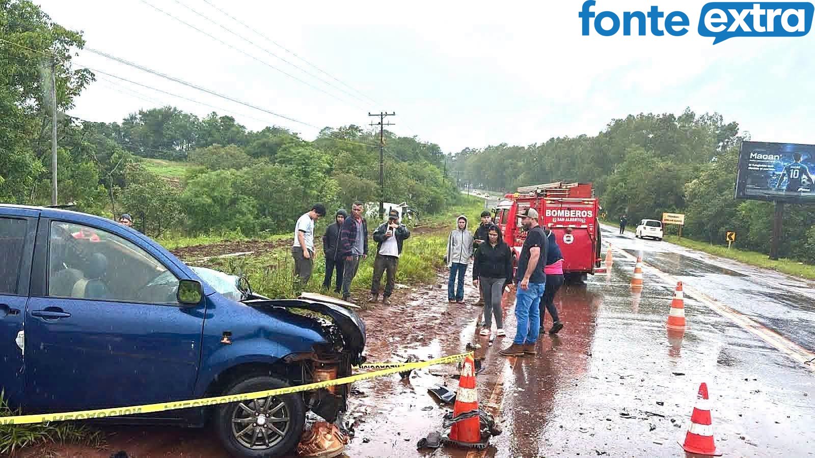 Choque frontal no Alto Paraná deixa um morto e quatro feridos