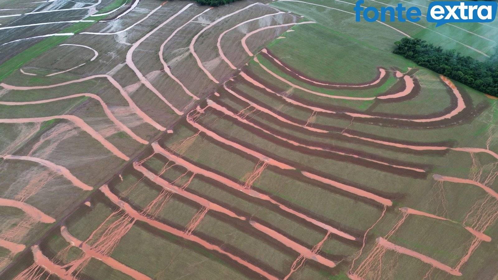 (Vídeo) Incríveis imagens aéreas do resultado das chuvas de Entre Rios do Oeste e dados da região