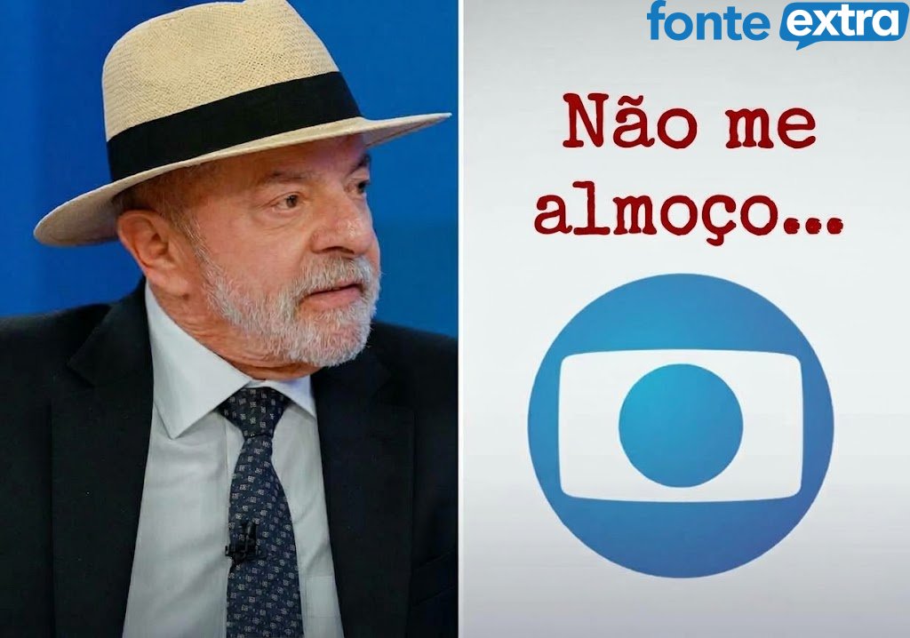 “Ciuminho”! Globo “não merece confiança”, diz Lula após almoço de Flávio na emissora