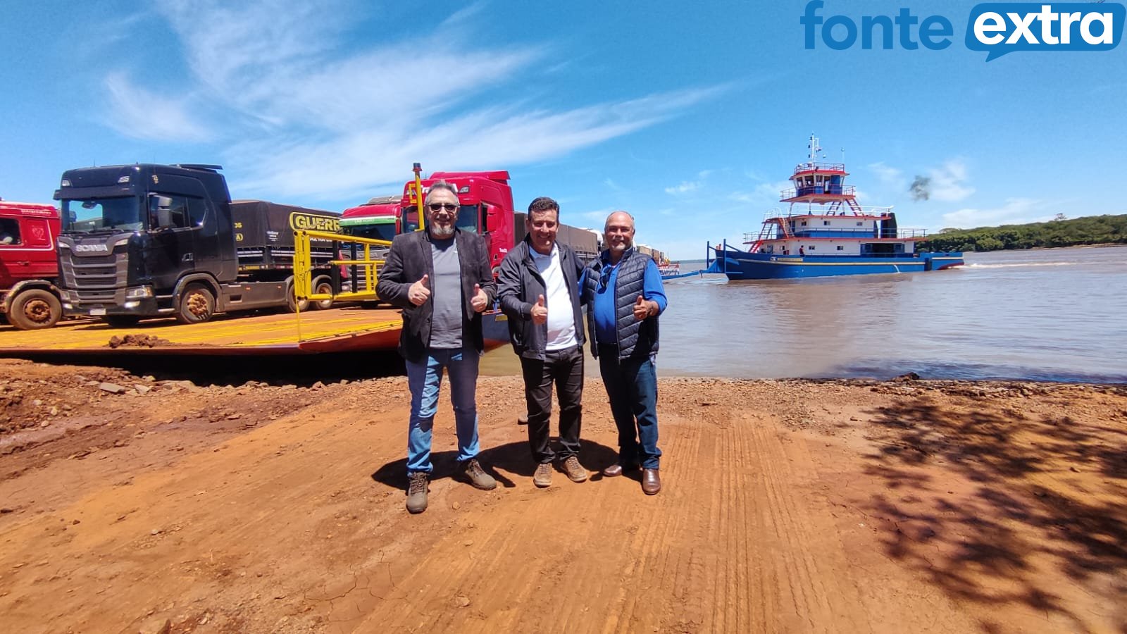 (Vídeo) Nova balsa Stella Maris II chega a Santa Helena em sua estreia internacional