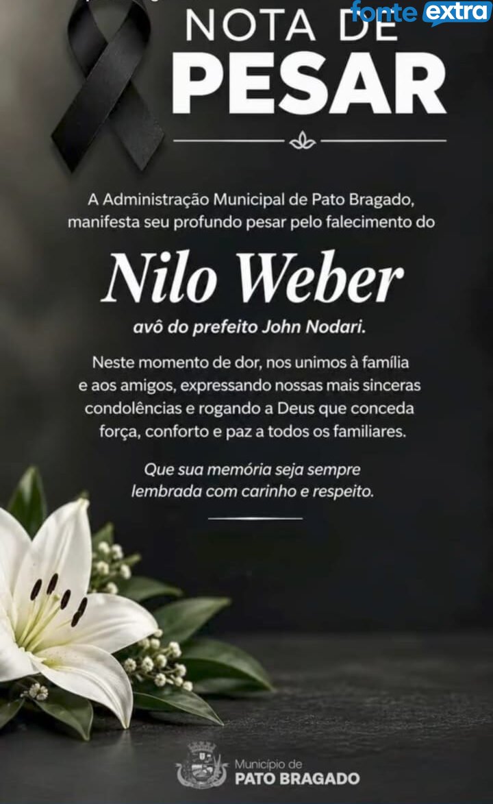 Nota de falecimento