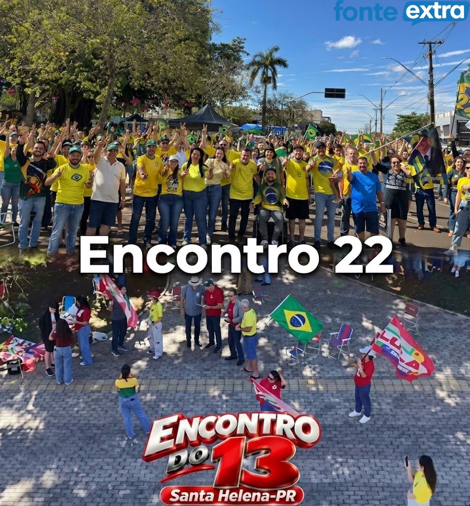Santa Helena teve manifestações pró Flávio e Lula no final de semana