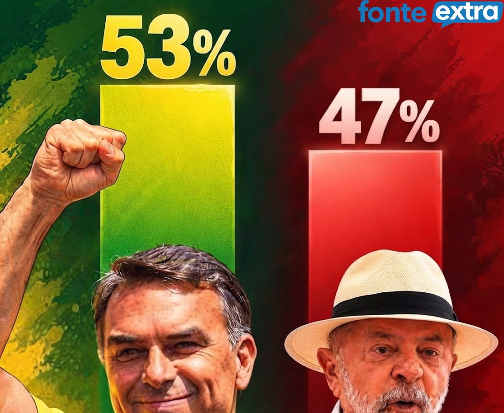 Flávio Bolsonaro dispara nas intenções de voto e consolida ampla liderança rumo à presidência