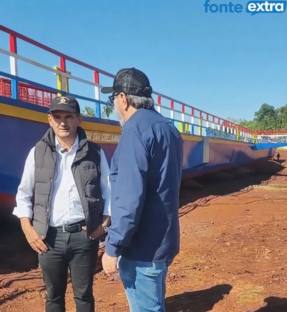Paraguaio sócio da Navegação Porto Índio é outro que comemora a nova balsa Stella Maris