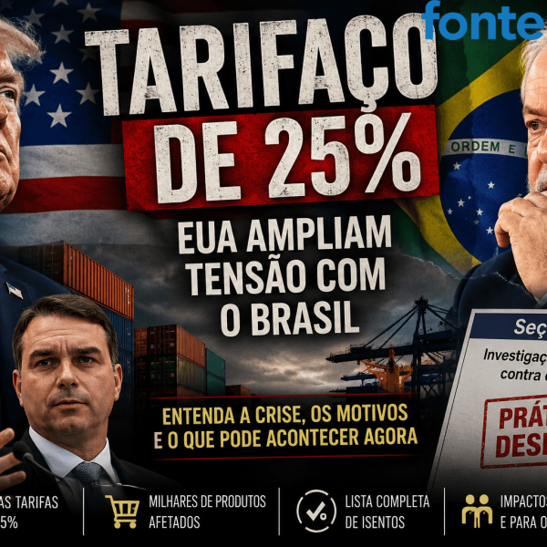 Novo tarifaço dos EUA amplia tensão com o Brasil; entenda como a crise comercial chegou até aqui