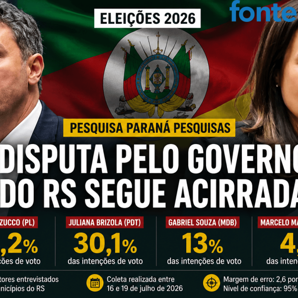 Nova pesquisa mostra disputa acirrada pelo governo do Rio Grande do Sul