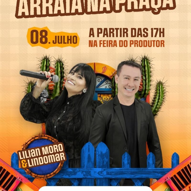 Prefeitura e Feira do Produtor promovem Arraiá na Praça nesta quarta-feira em Santa Helena