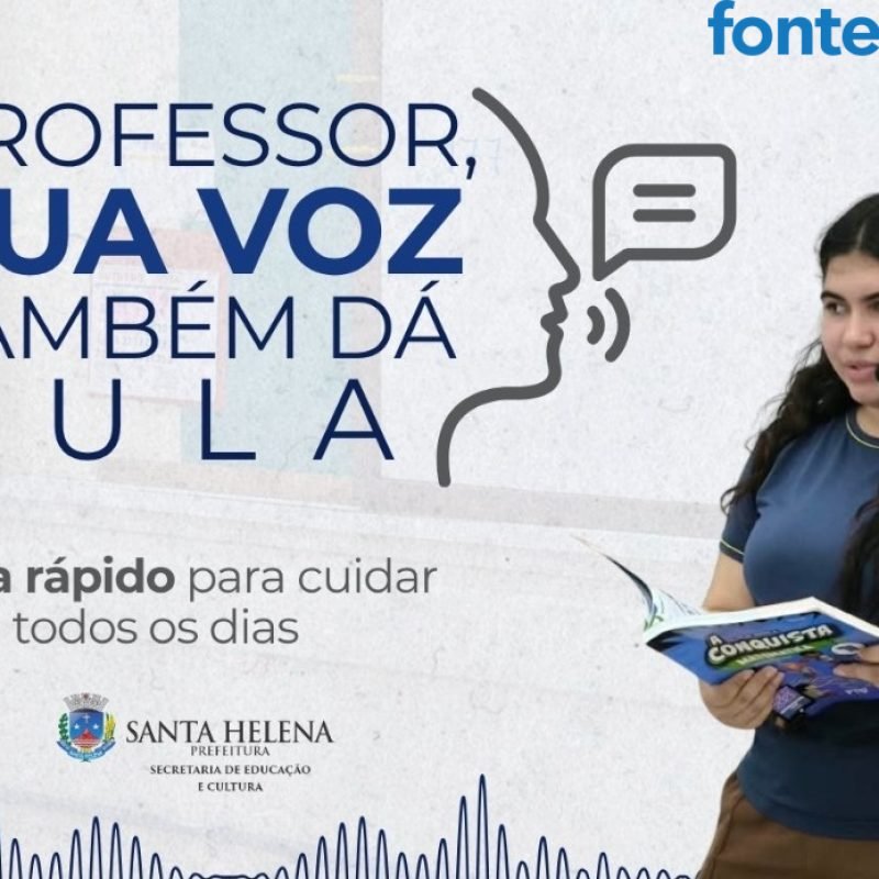 Guia ensina professores de Santa Helena a cuidar da voz