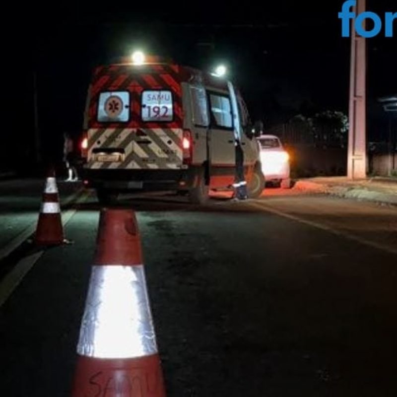 Noite de sábado registra forte impacto entre veículos no interior de Santa Helena