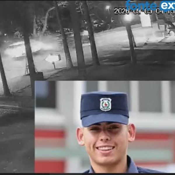 Vídeo impactante revela que policial rampou contra veículo e causou acidente mortal em Hernandarias/PY