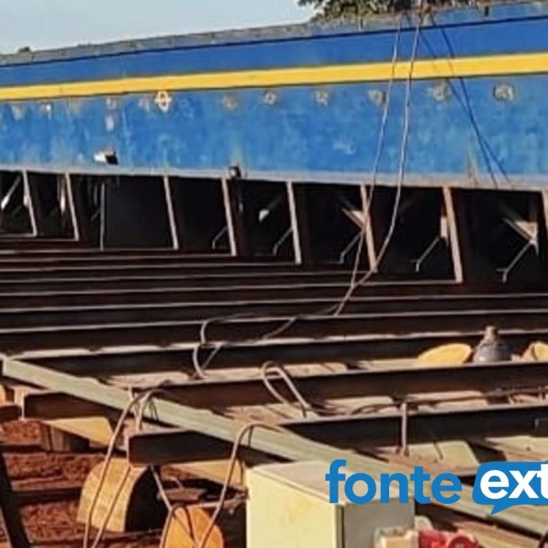 Em construção, nova balsa vai suplantar a maior que navega no lago via Porto de Santa Helena (vídeo)