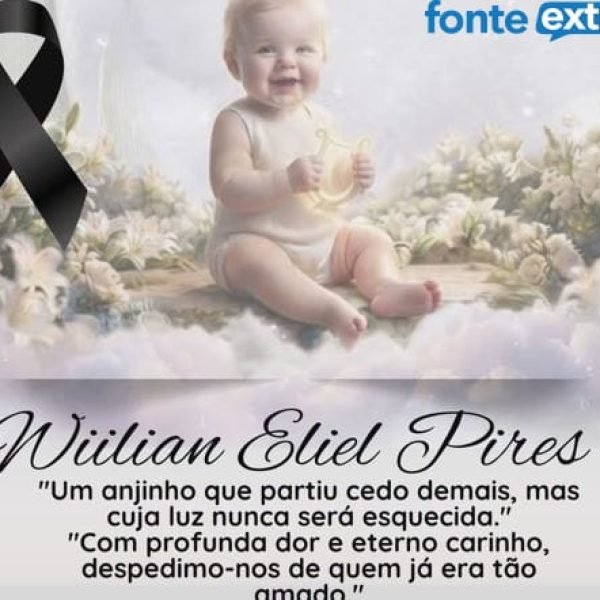 Bebê vítima de acidente sepultado em Santa Helena