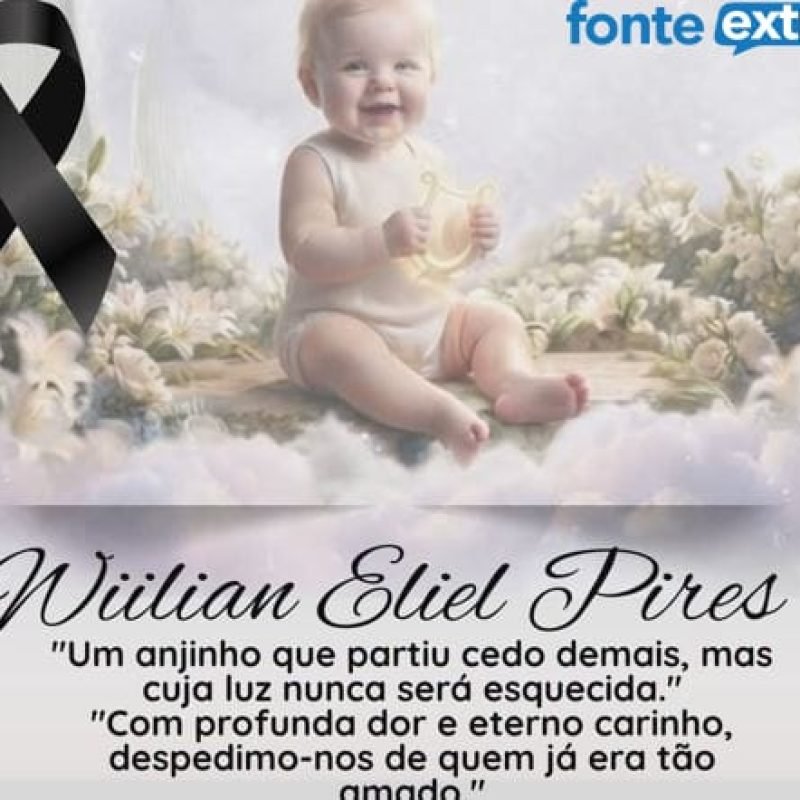 Bebê vítima de acidente sepultado em Santa Helena