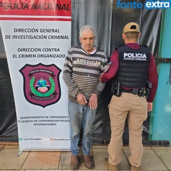 Capturado hoje no Paraguai, brasileiro procurado por feminicídio em Marechal Rondon há 27 anos