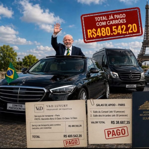 Governo já reservou e pagou carrões para Lula em Paris: R$480 mil