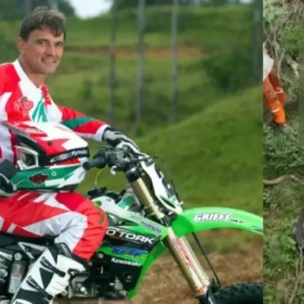 Chumbinho, lenda do motocross é velado e sepultado em Itapiranga, SC (vídeo)