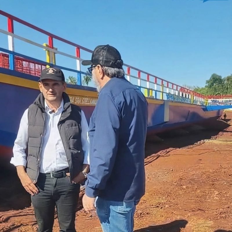 Paraguaio sócio da Navegação Porto Índio é outro que comemora a nova balsa Stella Maris