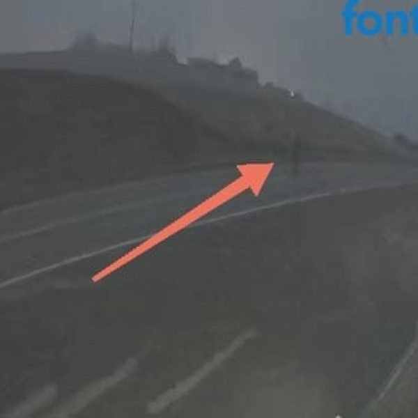 Câmeras registram pedestre caminhando na pista antes de atropelamento fatal na PR-495 em Missal