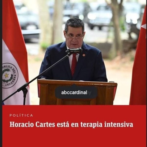 Ex-presidente do Paraguai é internado às pressas no final da manhã de hoje e está na UTI em Assunção