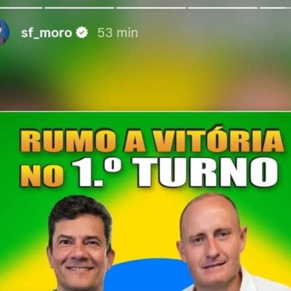 Repost! Candidato a governador, Moro republica material de pré-candidato a deputado, ex-prefeito de SH