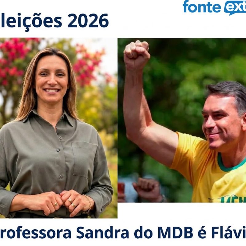 Candidata a deputada pelo MDB de SH, vereadora Professora Sandra reafirma apoio a Flávio Bolsonaro
