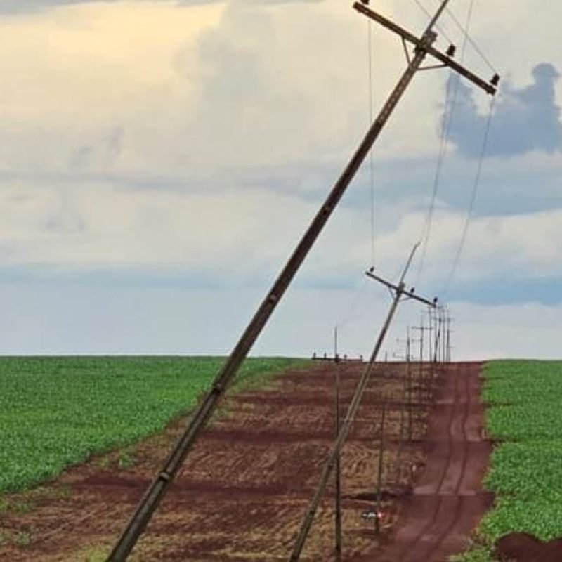 Porto Índio e outras regiões do Paraguai enfrentaram temporal na tarde deste domingo