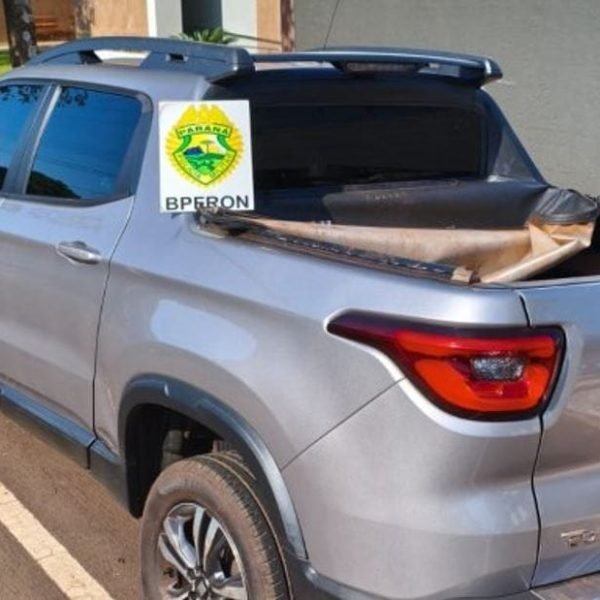 Em SH, um preso, gasolina paraguaia, caminhonete, utilitário e rádios-comunicadores apreendidos!