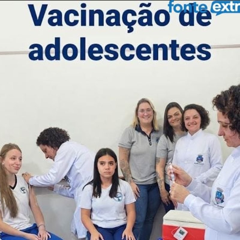 Começou vacinação de adolescentes para por carteirinha em dia em S. Helena