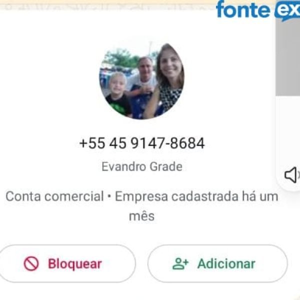 ALERTA: Criminosos usam foto e nome de Zado para pedir dinheiro no WhatsApp